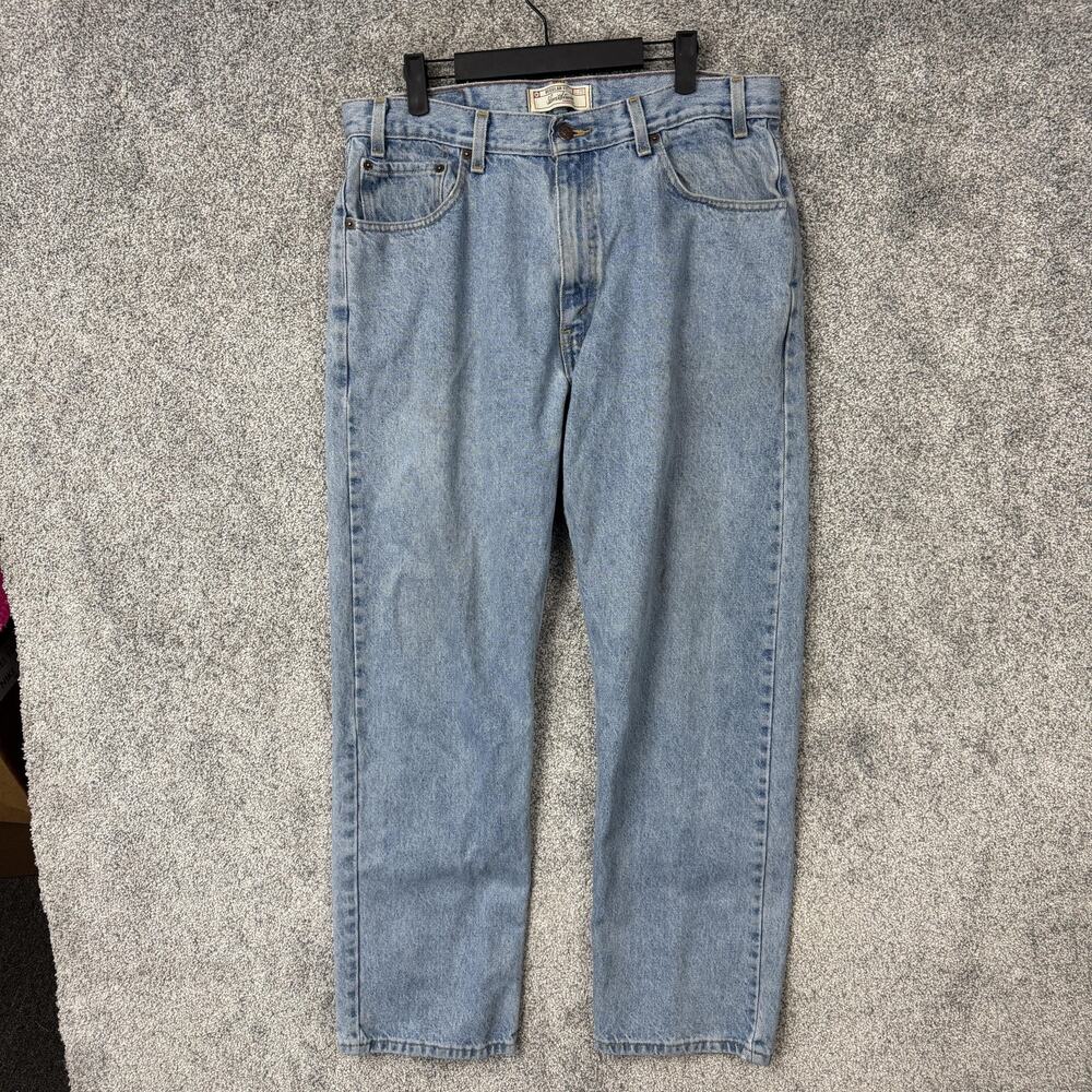 Levi Strauss Signature Jeans Mens 35x31 Blue Light Wash Regular Fit Denim